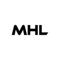 MHL lettre logo conception, inspiration pour une unique identité. moderne élégance et Créatif conception. filigrane votre Succès avec le frappant cette logo. vecteur