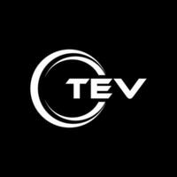 tév lettre logo conception, inspiration pour une unique identité. moderne élégance et Créatif conception. filigrane votre Succès avec le frappant cette logo. vecteur