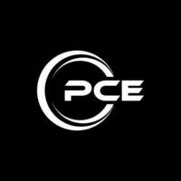 pc lettre logo conception, inspiration pour une unique identité. moderne élégance et Créatif conception. filigrane votre Succès avec le frappant cette logo. vecteur