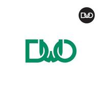 lettre dwo monogramme logo conception vecteur