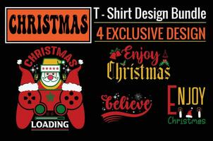 prendre plaisir Noël, croire, Noël chargement.prêt à impression pour vêtements, affiche, et illustration. moderne, simple, caractères T-shirt vecteur