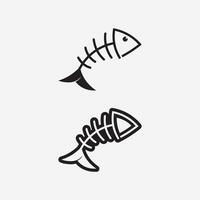 modèle de logo de conception d'icône abstraite de poisson, symbole vectoriel créatif du club de pêche ou de la boutique en ligne.