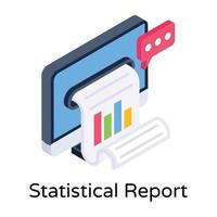 rapport statistique de données vecteur