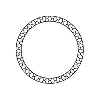 cercle Cadre avec ligne style 2 vecteur