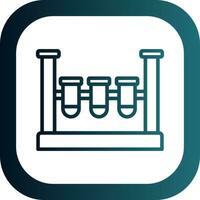 conception d'icônes vectorielles de tubes à essai vecteur