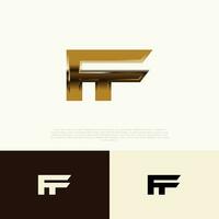 ff initiale moderne logo exclusif modèle pour marque identité vecteur