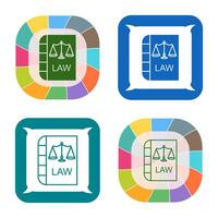 icône de vecteur de loi et d'ordre