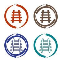 icône de vecteur de voies ferrées