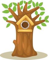 illustration de la maison dans les arbres vecteur