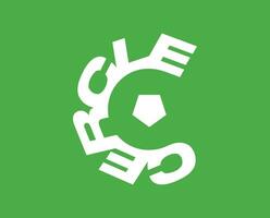 cercle brugge club logo symbole blanc Belgique ligue Football abstrait conception vecteur illustration avec vert Contexte