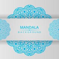 fond de vecteur de mandala coloré avec style arabesque