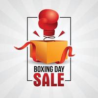 promotion de remise de bannière de vente de boxe vecteur