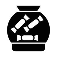 bonbons pot vecteur glyphe icône pour personnel et commercial utiliser.