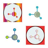 icône de vecteur de molécule