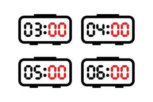 vecteur illustration numérique l'horloge icône signe et symbole.