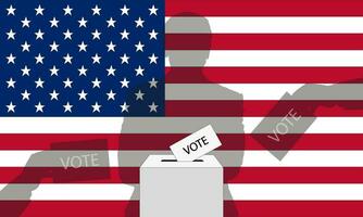 élection voter Amérique vecteur