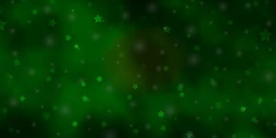 modèle vectoriel vert foncé, jaune avec des étoiles au néon.