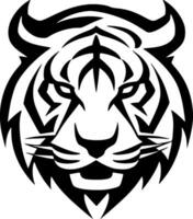 tigre, noir et blanc vecteur illustration