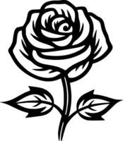 rose, noir et blanc vecteur illustration