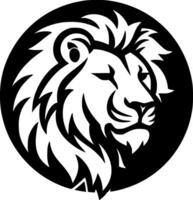 lion, noir et blanc vecteur illustration