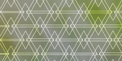 fond de vecteur vert clair avec des lignes, des triangles.