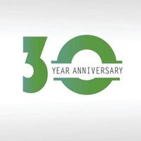 Vecteur de logo anniversaire 30 ans