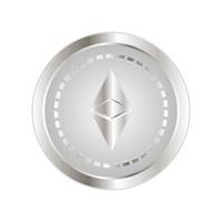 argent numérique ethereum vecteur