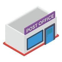 bureau de poste de fret vecteur