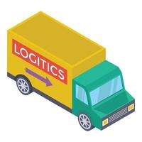 camionnette de livraison logistique vecteur