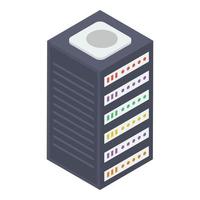 rack de serveur de données vecteur