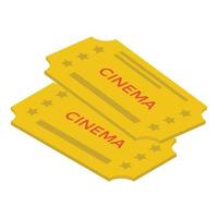 concepts de billets de cinéma vecteur