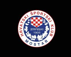 zrinjski Mostar club logo symbole Bosnie herzégovine ligue Football abstrait conception vecteur illustration avec noir Contexte