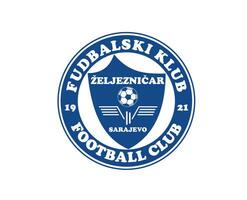 fk zeljeznicar club logo symbole Bosnie herzégovine ligue Football abstrait conception vecteur illustration