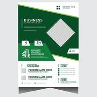 modèle de conception de flyer d'événement d'entreprise vecteur