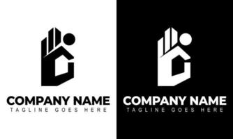 concept de logo vectoriel pour société comptable ou immobilière