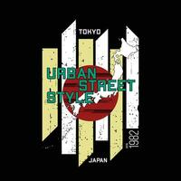 tokyo Japon, est Asie, graphique conception, typographie vecteur, illustration, pour impression t chemise, cool moderne style vecteur