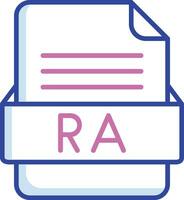 ra fichier format vecteur icône