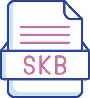 skb fichier format vecteur icône