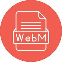 webm fichier format vecteur icône
