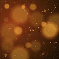 bokeh doré étoiles dorées et argentées scintillantes brillantes vecteur