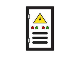 électrique panneau icône conception vecteur isolé