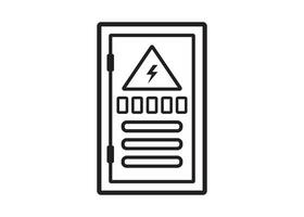 électrique panneau icône conception vecteur isolé