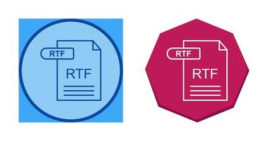 icône de vecteur rtf