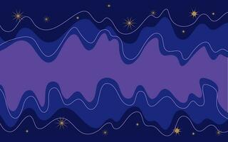 Profond violet vagues abstrait avec scintillait Contexte vecteur