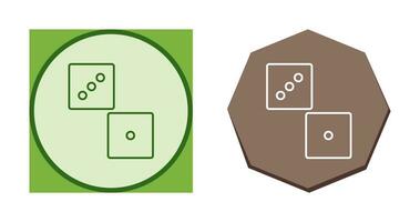 icône de vecteur de dés unique