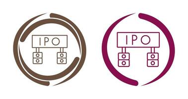 icône de vecteur d'ipo