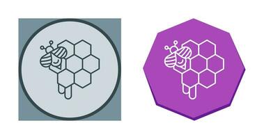 icône de vecteur de nid d'abeille