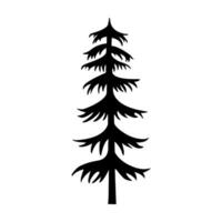 pin arbre icône vecteur. Noël arbre illustration signe. pin symbole ou logo. vecteur