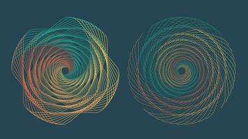 abstrait symbole vortex icône ensemble. cette Créatif symbole volonté faire votre travail plus efficace et élégant. vecteur