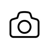 caméra icône dans branché plat style isolé sur blanc Contexte. caméra silhouette symbole pour votre site Internet conception, logo, application, ui. vecteur illustration, eps10.